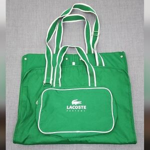 Lacoste Parfums Logo Garment Travel Bag